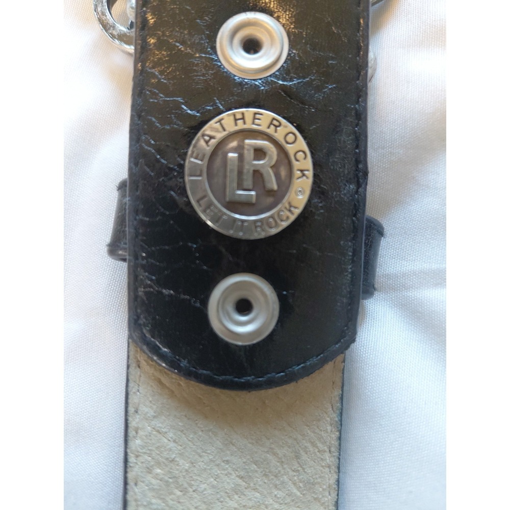Leatherock black leather belt with jewel mandala buckle. - Picture 4 of 4